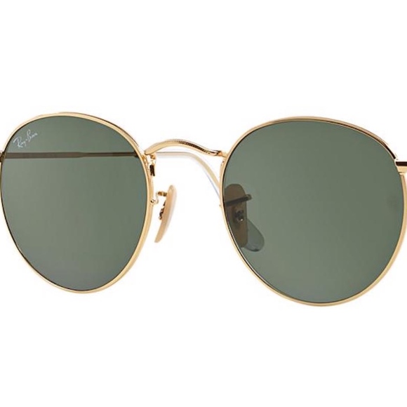 NEW RAY BAN ROUNDED GOLD SUNGLASSES RB 3447 001 main image 8